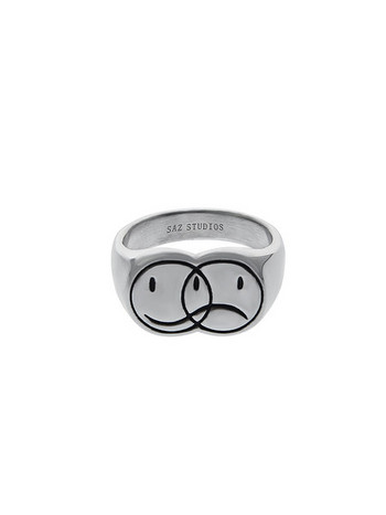 Emoji ανδρικό δαχτυλίδι από τιτάνιο