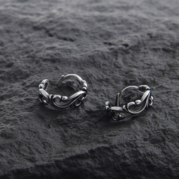 Állítható férfi fonott gyűrű