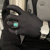 Ανδρικό μοντέρνο ατσάλινο δαχτυλίδι με διακοσμητική πέτρα