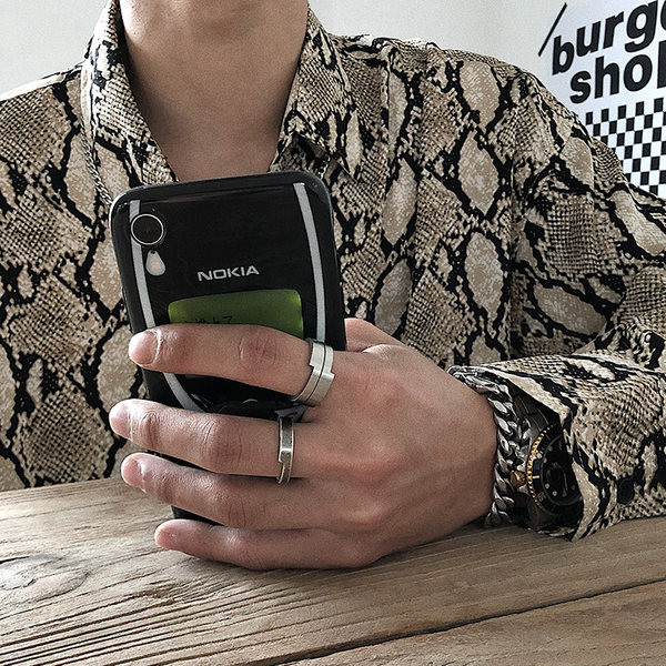 Tīra modeļa regulējams vīriešu gredzens