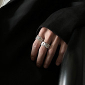 Podesivi prsten s tratinčicama za muškarce