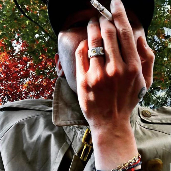 Podesivi prsten s tratinčicama za muškarce