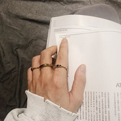 Jauna modeļa vīriešu gredzenu gredzens divās krāsās