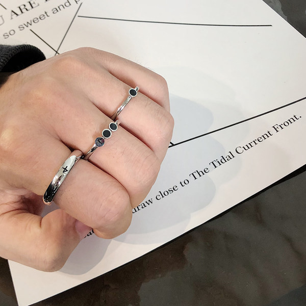 Jauna modeļa vīriešu gredzenu gredzens divās krāsās