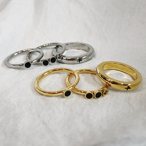 Jauna modeļa vīriešu gredzenu gredzens divās krāsās