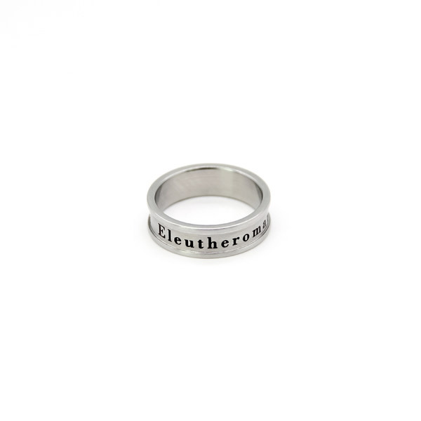 Titāna tērauda gredzens vīriešiem