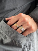 Retro modeļa vīriešu gredzens