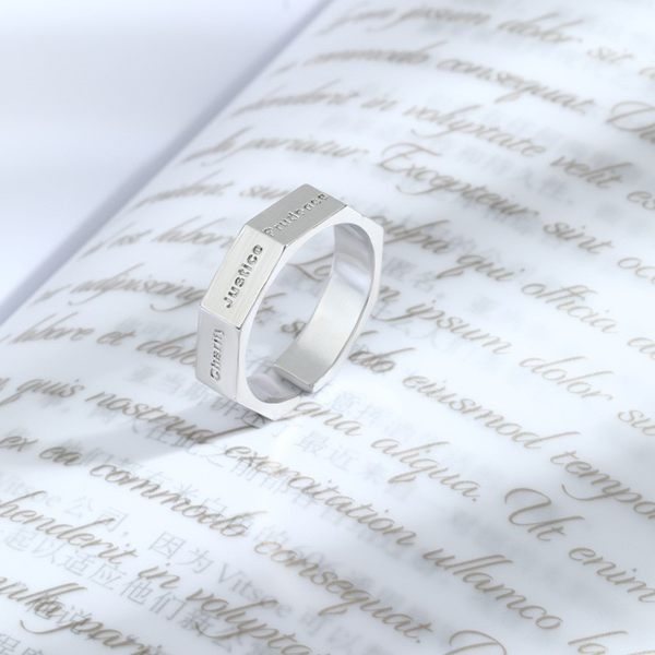 Férfi gyűrű retro modell állítható