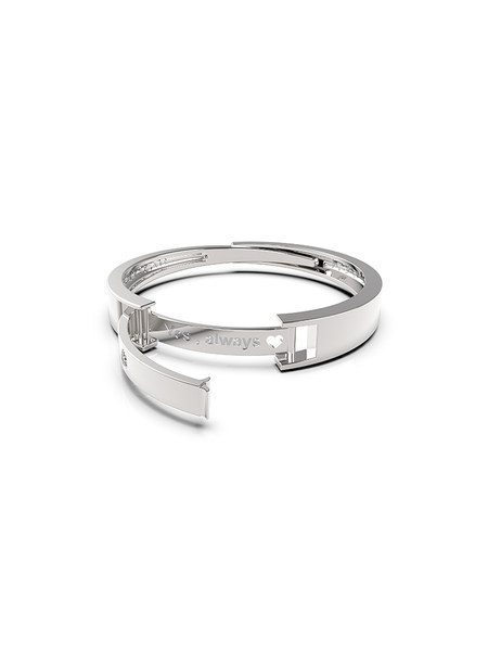 Pāra gredzens no titāna tērauda ar uzrakstu un akmeņiem