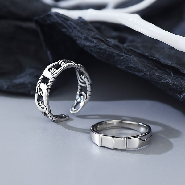 Vīriešu retro gredzens regulējams