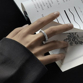 Titāna tērauda vīriešu gredzens