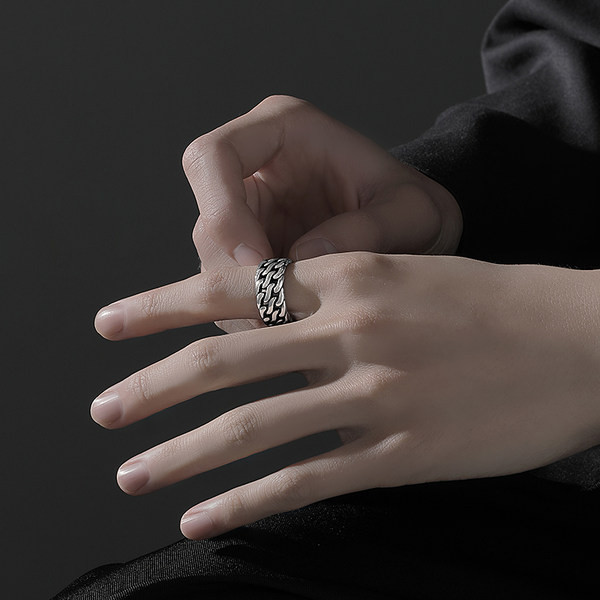 Új modell férfi gyűrű ezüst színben