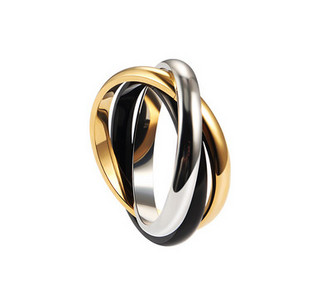 Vienkāršs vīriešu titāna tērauda gredzens