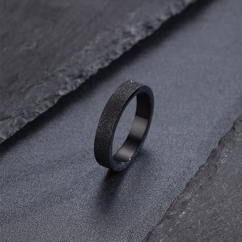 Ανδρικό δαχτυλίδι τύπου κρίκου - σε μαύρο, ασημί και χρυσό χρώμα