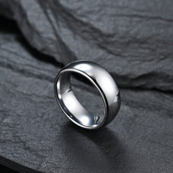 Ανδρικό δαχτυλίδι καθαρό μοντέλο από ατσάλι τιτανίου