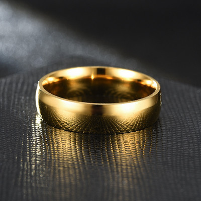 Vīriešu gredzenu tīrs modelis no titāna tērauda