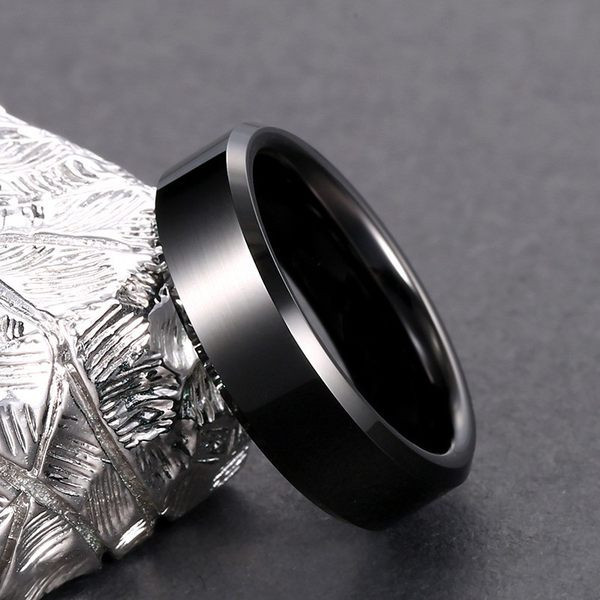 Ανδρικό δαχτυλίδι σε δύο χρώματα από ατσάλι