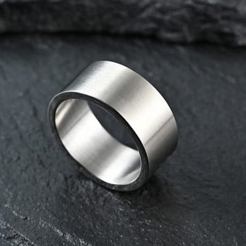 Ανδρικό δαχτυλίδι από ατσάλι τιτανίου καθαρό μοντέλο