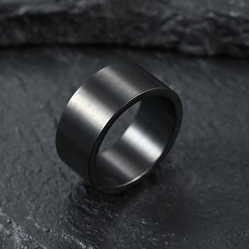 Ανδρικό δαχτυλίδι από ατσάλι τιτανίου καθαρό μοντέλο