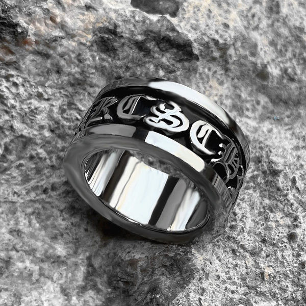 Ανδρικό ρετρό μοντέλο δαχτυλίδι από τιτάνιο
