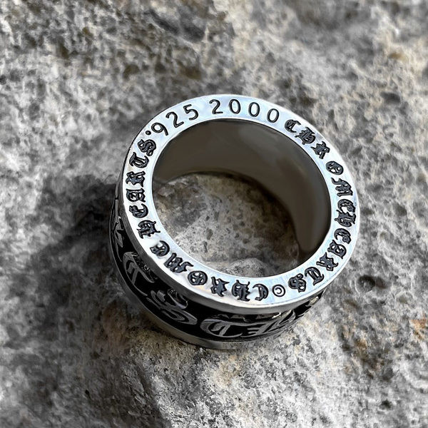 Ανδρικό ρετρό μοντέλο δαχτυλίδι από τιτάνιο