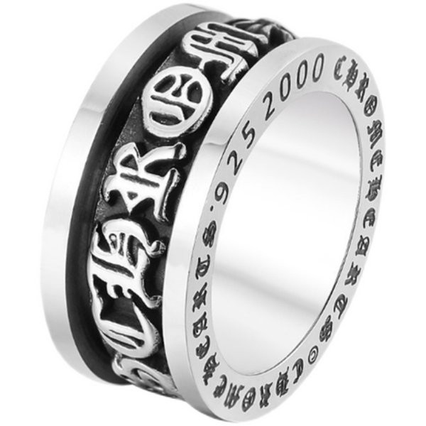 Ανδρικό ρετρό μοντέλο δαχτυλίδι από τιτάνιο