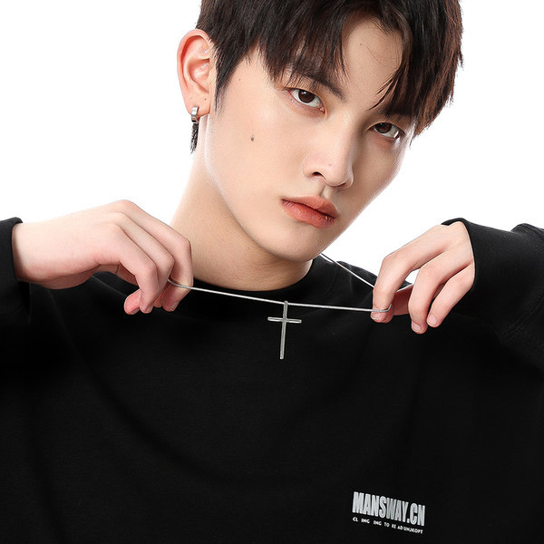 Új modell férfi ezüst lánc medállal