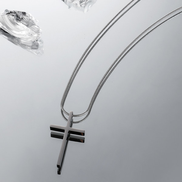 Új modell férfi ezüst lánc medállal