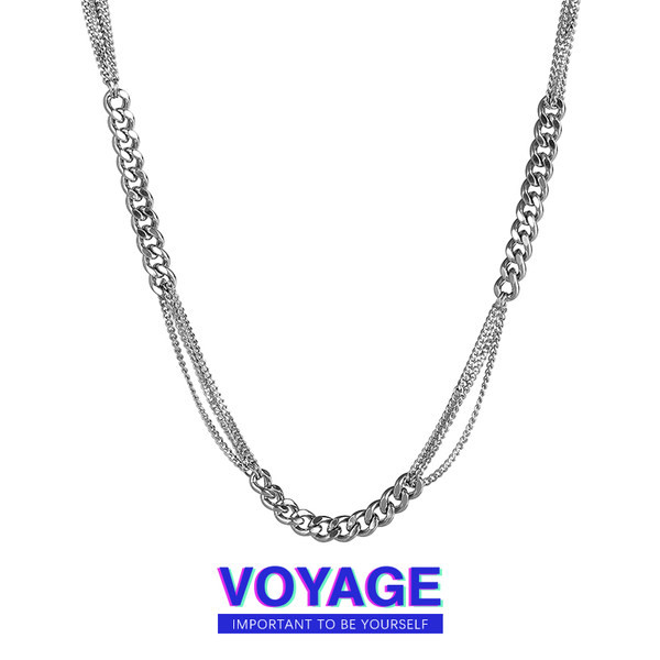 Vīriešu ķēde sudraba krāsā