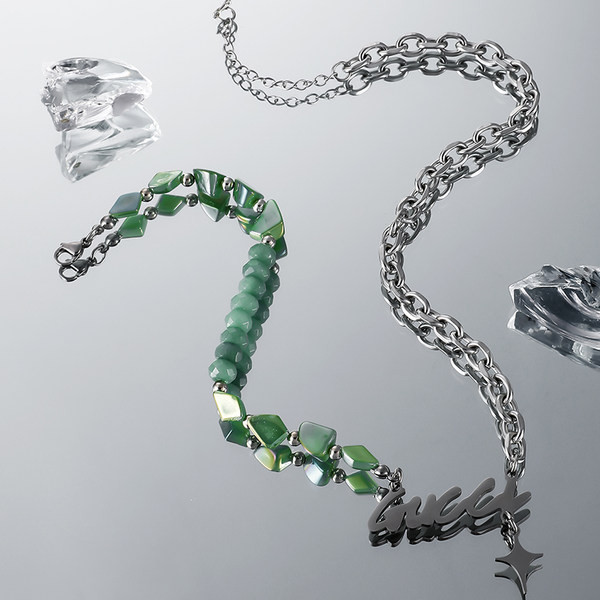 Vīriešu ikdienas kaklarota ar pērlītēm