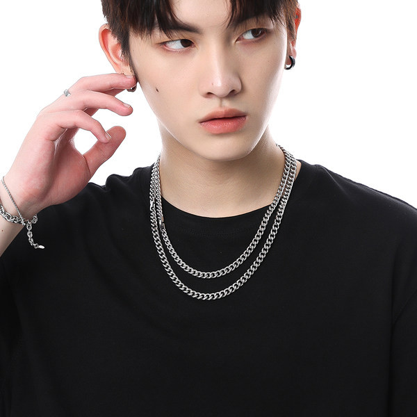 Titán acél lánc férfiaknak