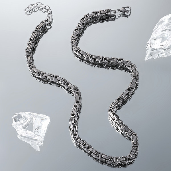 Vīriešu ikdienas titāna tērauda ķēde