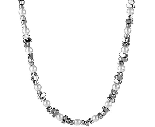 Ανδρική μοντέρνα αλυσίδα με διακοσμητικές πέρλες