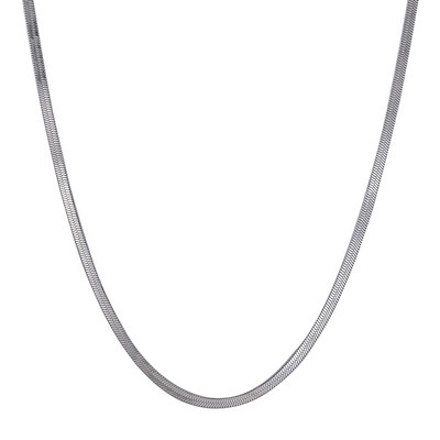 Tiszta férfi lánc ezüst színben