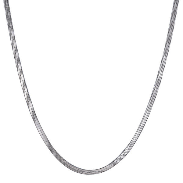 Tiszta férfi lánc ezüst színben