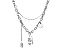 Férfi lánc két sorban nagy hálóval és csempével