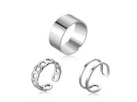 Stilingas kitokio rašto vyriškas žiedas