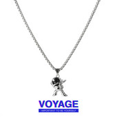 Alkalmi férfi lánc űrhajós medállal