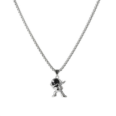 Alkalmi férfi lánc űrhajós medállal