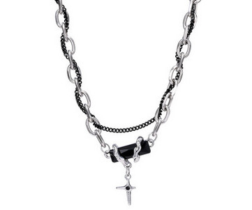 Vīriešu ķēdīte - ar krusta piekariņu