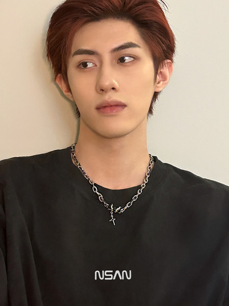 Vīriešu ķēdīte - ar krusta piekariņu