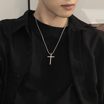 Férfi lánc kereszt medállal több színben