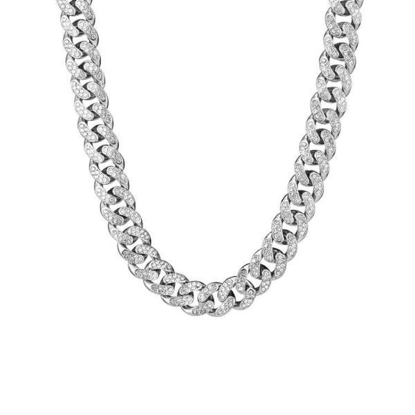 Šiuolaikiniai vyriški kaklo papuošalai su akmenukais