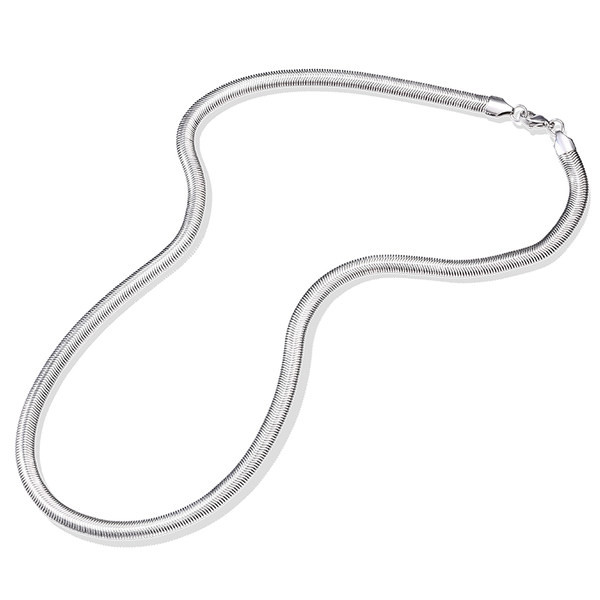 Καθαρή ανδρική αλυσίδα - σε ασημί χρώμα