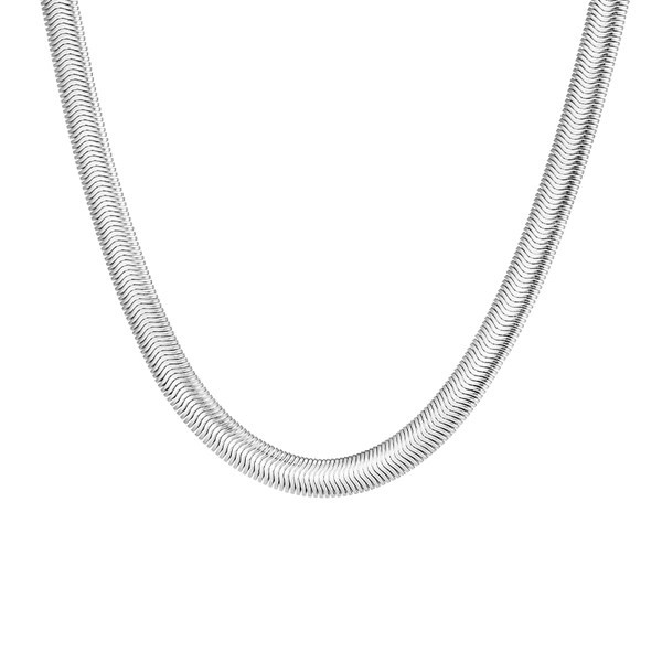 Καθαρή ανδρική αλυσίδα - σε ασημί χρώμα