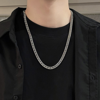 Alkalmi titán acél lánc férfiaknak