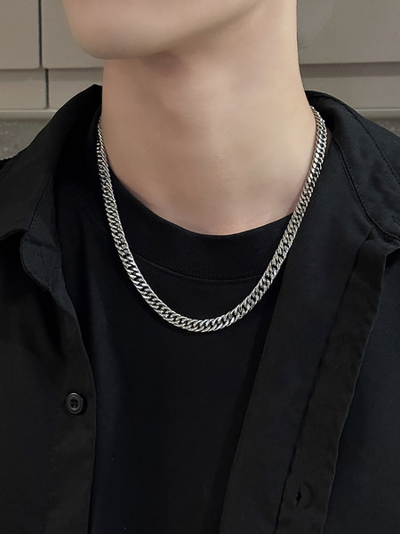 Alkalmi titán acél lánc férfiaknak