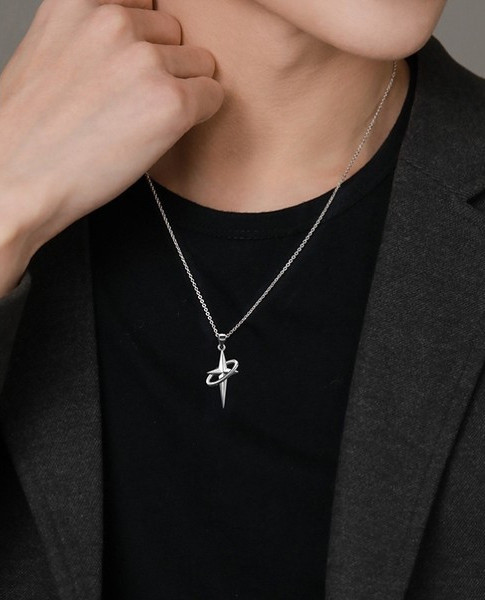 Férfi lánc csillag medállal