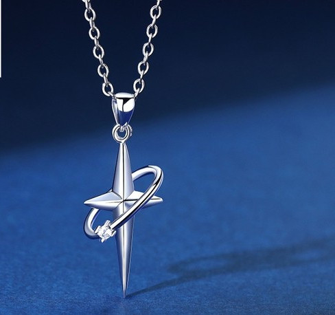 Férfi lánc csillag medállal