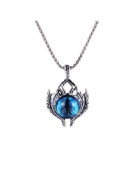 Jauna modeļa vīriešu ķēde ar akmens kulonu